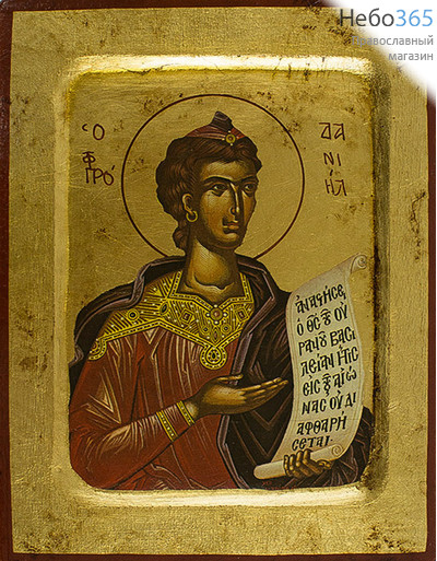  Икона на дереве, 14х18 см, ручное золочение, с ковчегом (B 2) (Нпл) Даниил, пророк (3063), фото 1 