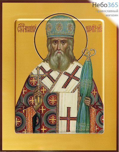 Фото: Иннокентий, митрополит Московский,  святитель, икона (арт.723)