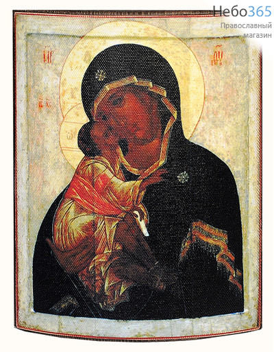  Икона на дереве 13х17,13х18,13х21, печать на холсте, объемная, копии старинных и современных икон икона Божией Матери Донская, фото 1 
