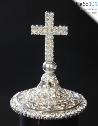  Крест на митру № 4 серебрение, фото 1 