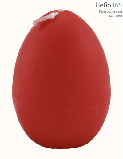  Свеча парафиновая 100318, Яйцо, красное, фото 1 