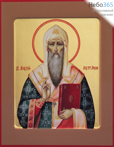 Фото: Алексий, митрополит Московский, святитель, чудотворец, икона (арт.722) с-2