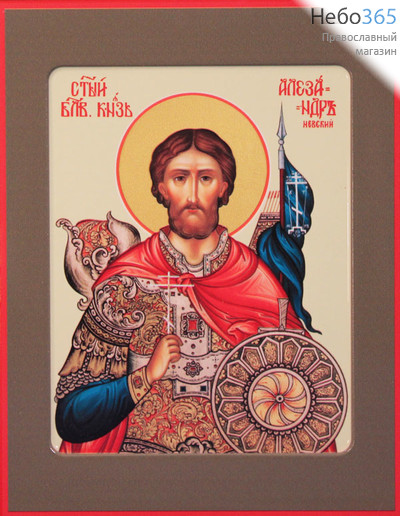 Фото: Александр Невский благоверный князь, икона (арт.447)  с-2