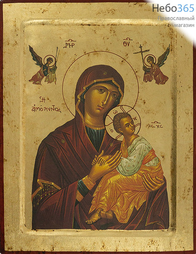  Страстная икона Божией Матери. Икона на дереве, 24х31х2,5 см, ручное золочение, с ковчегом (Нпл) (В6), фото 1 