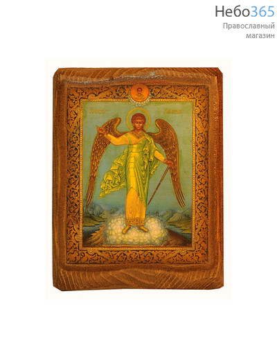  Икона на дереве (Зв) 12,5х15,5 (12,5х17,5), цифровая печать на прессованном хлопке, покрытая лаком Ангел Хранитель (0004), фото 1 