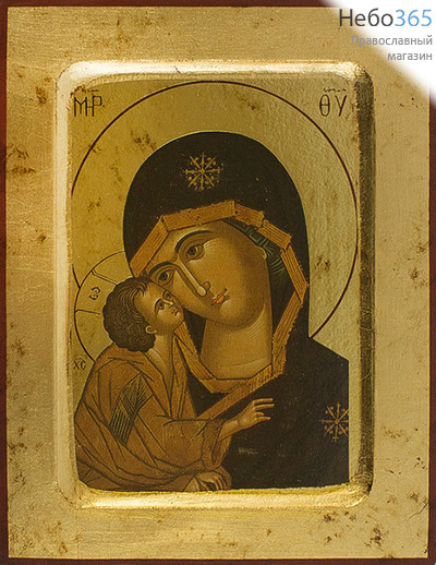  Икона на дереве B 2 NB, 14х19, с ковчегом, основа МДФ икона Божией Матери Донская (фрагмент) (2306), фото 1 