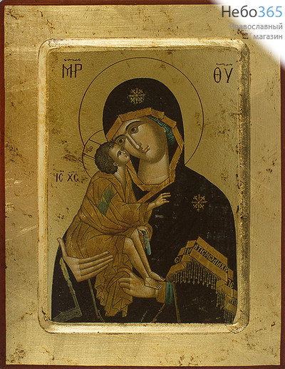  Икона на дереве, 18х23 см, основа МДФ, с ковчегом (B 4 NB) (Нпл) икона Божией Матери Донская (Х2305), фото 1 