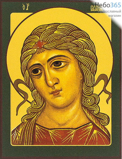  Икона на МДФ (Дан)  7х9, ультрафиолетовая печать, золотой фон, без ковчега Гавриил Архангел (№123191), фото 1 