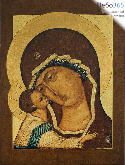  Игоревская икона Божией Матери. Икона на дереве 18х13 см, печать на левкасе, золочение, без ковчега (БИ-10) (Тих), фото 1 