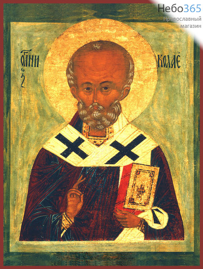 Фото: Николай чудотворец, архиепископ Мир Ликийских, святитель, икона  (код. 0006)