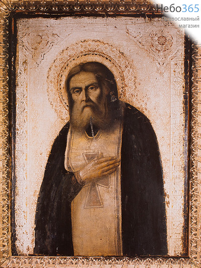 Икона на дереве 45х66, покрытая лаком Серафим Саровский, преподобный, 43х57, фото 1 