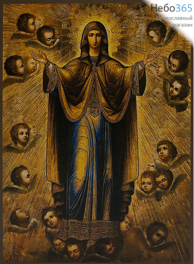  Икона на дереве (Мо) 14х19, копии старинных и современных икон, в коробке икона Божией Матери Нерушимая Стена, фото 1 