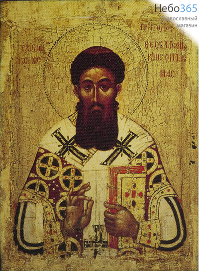  Икона на дереве 15х18, печать на холсте, копии старинных и современных икон Григорий Палама,святитель, фото 1 