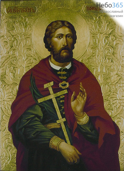  Икона на дереве 20х25, печать на холсте, копии старинных и современных икон Иоанн Сочавский, мученик, фото 1 