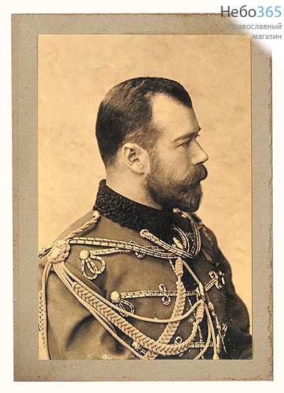  Фотография 12х17 , историческая, в стилизованном паспарту Император Николай II, фото 1 