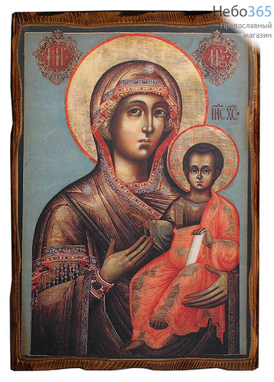  Икона на дереве 17х21, цифровая печать на прессованном хлопке, покрытая лаком Божией Матери Смоленская, фото 1 