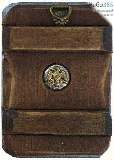  Икона на дереве (Бс), 7х10, искусственное старение, фигурные края Иоанн Богослов, фото 2 