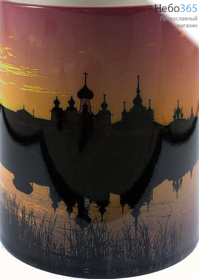  Чашка керамическая бокал, 330 мл, с цветной сублимацией, с видами монастырей и храмов, в ассортименте, Сретенский монастырь г. Москва,в ассортименте, фото 3 