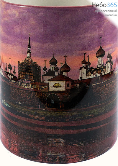  Чашка керамическая бокал, 330 мл, с цветной сублимацией, с видами монастырей и храмов, в ассортименте, Храм Христа Спасителя г. Москва, фото 9 