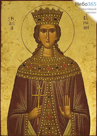  Икона на дереве B 5, 19х26, ручное золочение Ирина, великомученица (2398), фото 1 