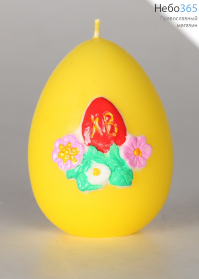  Свеча пасхальная яйцо № 1 с налепкой, фото 1 