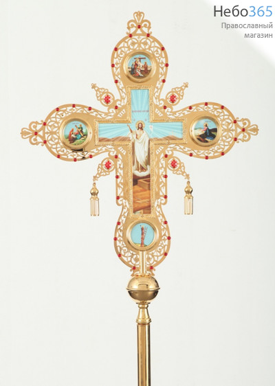  Крест-икона №15 запрестольная литые рамки гавировка фото золочение, фото 1 