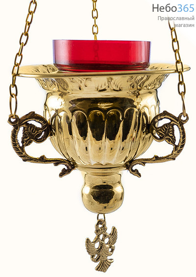  Лампада подвесная латунная со стаканом, 9S589B, фото 1 