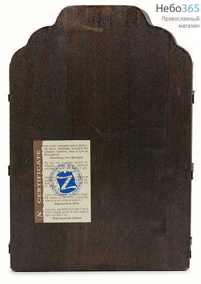  Складень деревянный (Нпл) B 86, 30х41, тройной, ручное золочение, с ковчегом, фото 1 