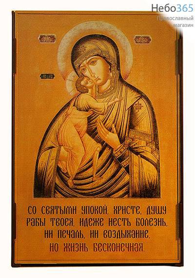  Икона на пластмассе 12х18, УФ печать, с креплением на могильный крест или надгробие, фото 1 