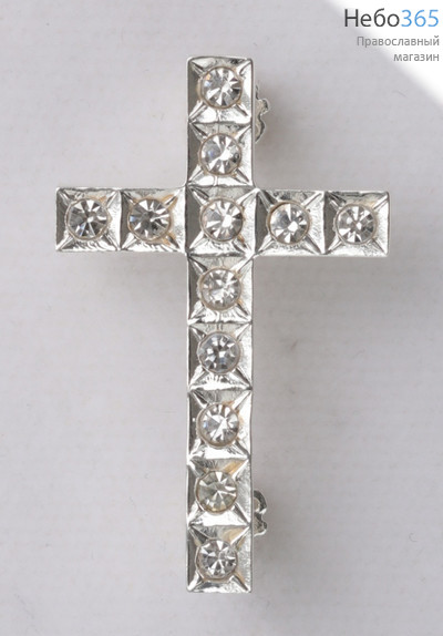 Крест на клобук средний серебро, фото 1 