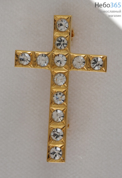  Крест на клобук большие камнизолочение серебро, фото 1 