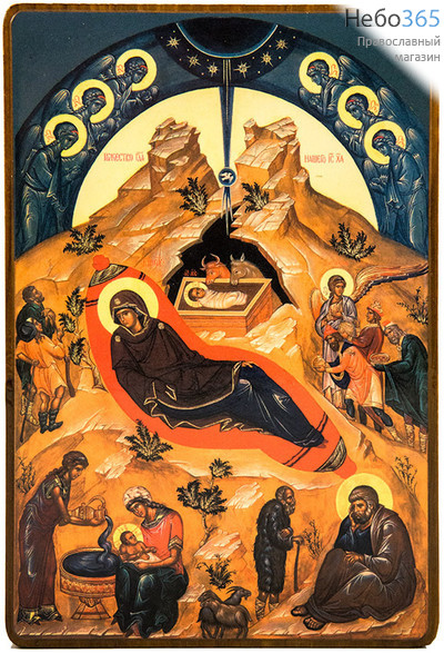  Икона на дереве 8-12х14-16 см, покрытая лаком (КиД 3) Николай Мирликийский Чудотворец, святитель оплечный (№461), фото 2 