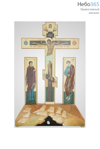  Крест Голгофа №1-2 с Предстоящими канвас, фото 1 