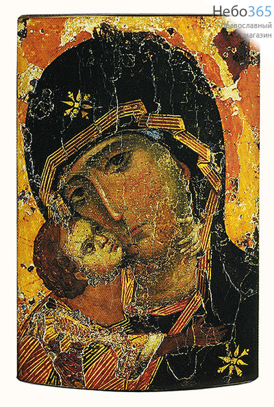  Икона на дереве 13х17,13х18,13х21, печать на холсте, объемная, копии старинных и современных икон икона Божией Матери Владимирская, фото 1 