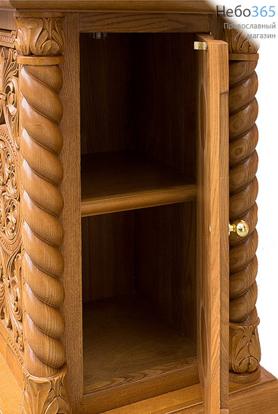  Стол литийный дерев, резной, "Лаврский", с дверкой, 21112-1, фото 2 
