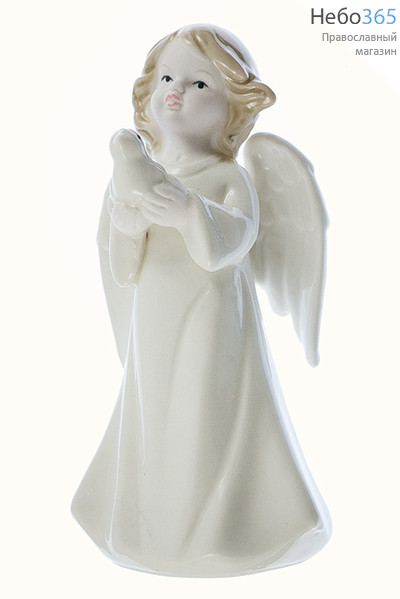  Ангел, фигура фарфоровая высотой 12,5 см ангел с голубем в ассортименте, фото 1 
