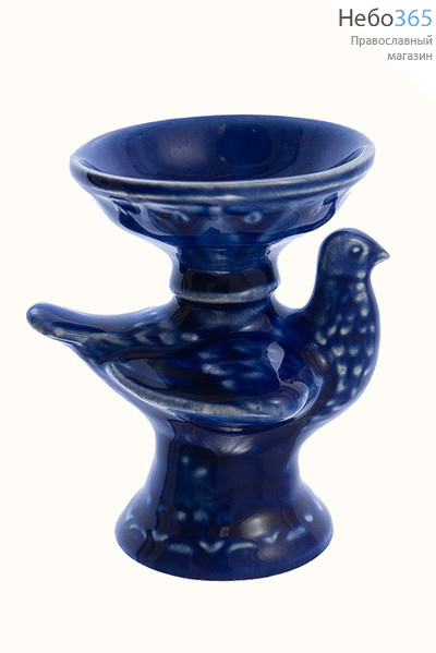 Подсвечник керамический "Голубь", с цветной глазурью,, фото 1 