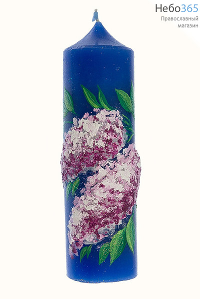  Свеча парафиновая пасхальная, "Пеньковая большая "Сирень", высотой 14,5 см (в коробе - 15 шт.), 11-30, фото 5 