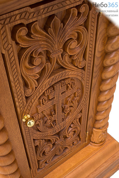 Стол литийный дерев, резной, "Лаврский", с дверкой, 21112-1, фото 3 