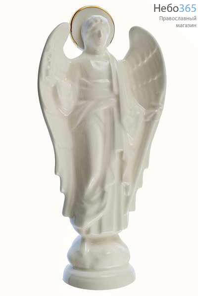  Ангел, фигура керамическая Хранитель, с крестом и мечом в руках, большой, высотой 23 см, фото 1 