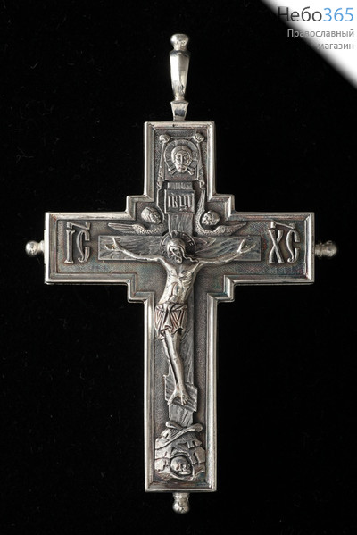  Крест мощевик большой серебро, фото 1 