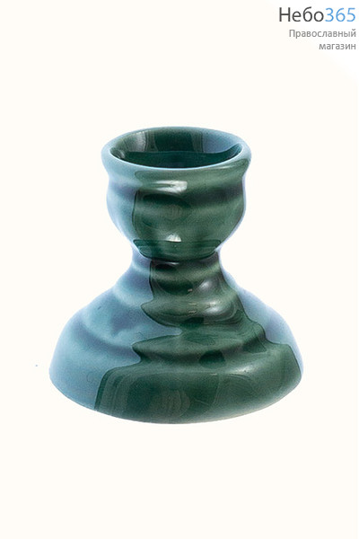  Подсвечник керамический "Ромашка" с цветной глазурью, в ассортименте (в уп. - 5 шт.), фото 3 