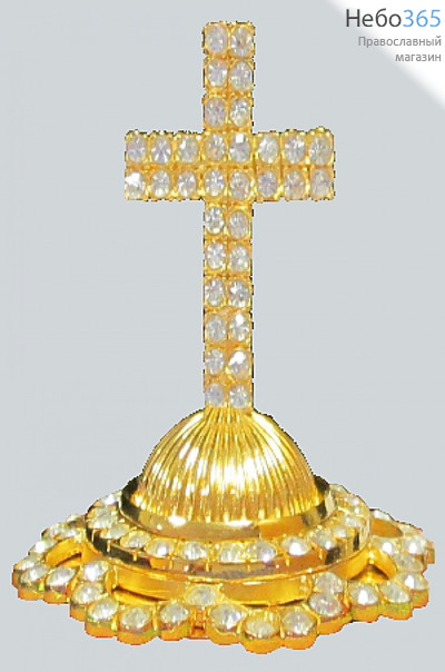  Крест на митру № 3 золочение серебро, фото 1 