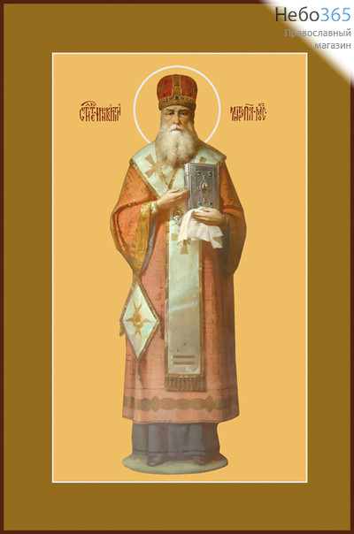 Фото: Иннокентий, митрополит Московский святитель, икона (арт.733) с-2