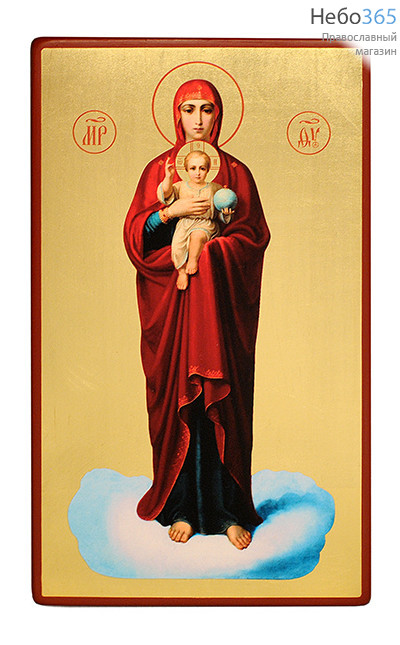  Икона на дереве (Пим) 14х18,14х20, золотой фон, ультрафиолетовая печать на левкасе Божией Матери Валаамская, фото 1 