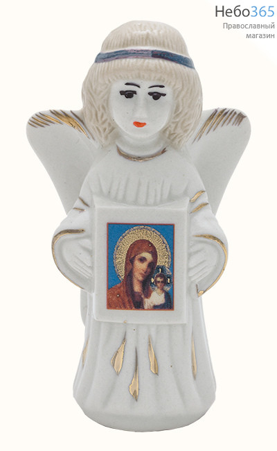  Ангел, фигура фарфоровая с иконой, высотой...Кисловодский фарфор (в уп.- 5 шт.), фото 1 
