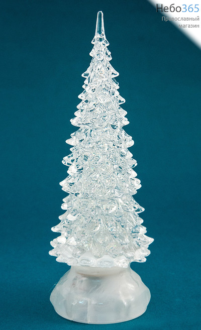  Сувенир рождественский Елочка, из акрила , светящаяся, с наполнением гелем, высотой 21,5 см, 14330., фото 1 