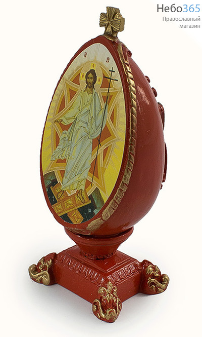  Яйцо пасхальное гипсовое с иконой Воскресения Христова, Х318, фото 2 