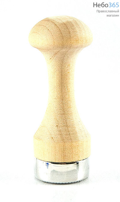  Печать для просфор Агничная - НИКА. Диаметр 25 мм, дюралюминий, деревянная ручка ., фото 2 