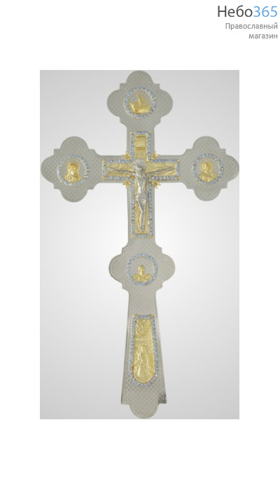  Крест напрестольный №6-5 сложный малый комбинированный с камнями №2, фото 1 